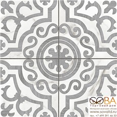 Керамогранит Siena  белый узоры 16010 42х42 купить по лучшей цене в интернет магазине стильных обоев Сова ТД. Доставка по Москве, МО и всей России