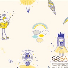 Обои Andrea Rossi Kids Land 54268-2 купить по лучшей цене в интернет магазине стильных обоев Сова ТД. Доставка по Москве, МО и всей России