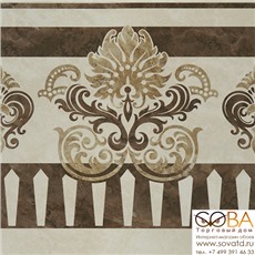 Декор Агат беж  01 40х40 купить по лучшей цене в интернет магазине стильных обоев Сова ТД. Доставка по Москве, МО и всей России