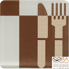 Декор Toccata Brown C  10x10 купить по лучшей цене в интернет магазине стильных обоев Сова ТД. Доставка по Москве, МО и всей России