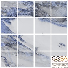 Мозаика Pamesa  Malla (7) Cr.Arno Azzurro (Leviglass) 30 x 30 купить по лучшей цене в интернет магазине стильных обоев Сова ТД. Доставка по Москве, МО и всей России