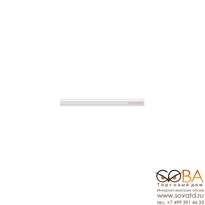 Бордюр Villeroy&Boch  Arpeggio White Border Glossy Rec. 2,5x30 купить по лучшей цене в интернет магазине стильных обоев Сова ТД. Доставка по Москве, МО и всей России