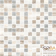 Мозаика Vitra Мозаичный Микс Travertini (3х3) 29,4х29,4 купить по лучшей цене в интернет магазине стильных обоев Сова ТД. Доставка по Москве, МО и всей России