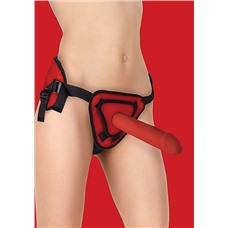 Страпон Deluxe Silicone Strap On 10 Inch Red OUCH! SH-OU209RED