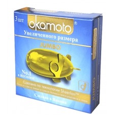 Презервативы увеличенного размера Jumbo - Okamoto, 3 шт