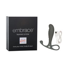 Анальный вибромассажер EMBRACE TAPERED PROBE GREY 4620-10BXSE