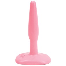 Розовая тонкая анальная пробка Butt Plug Pink Slim Small - 10,5 см.