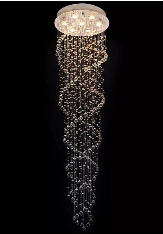 Подвесной стеклянный светильник  "Спираль"