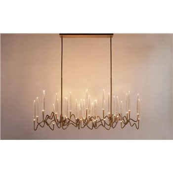 Люстра длинная над столом Il Pezzo Mancante