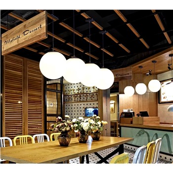 Подвесной стеклянный светильник 