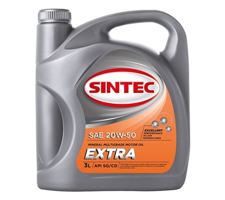 Моторное масло Sintec Extra 20W-50 SG/CD (3л.)